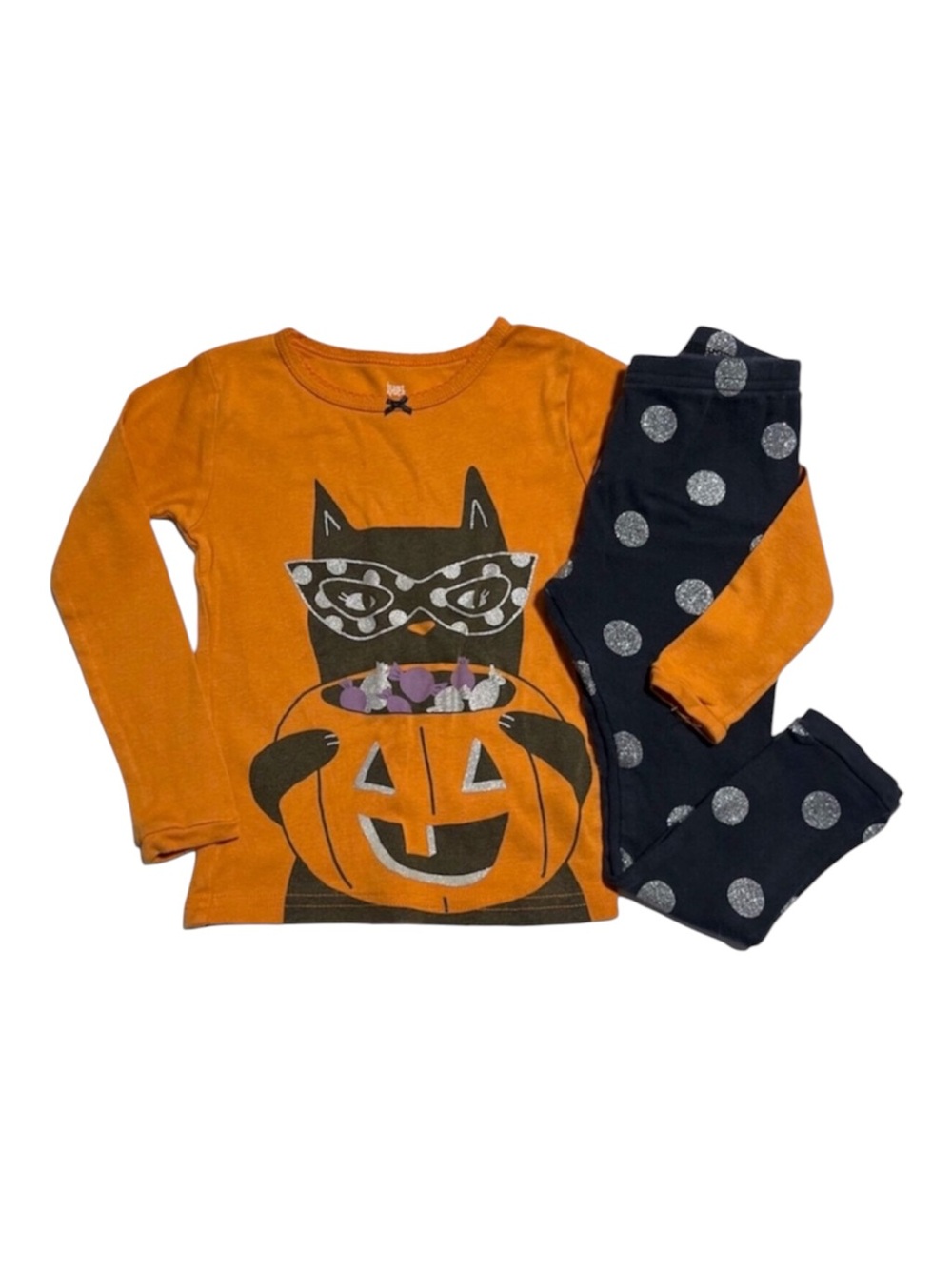Carter's JOY Halloween cat pajama set 3T